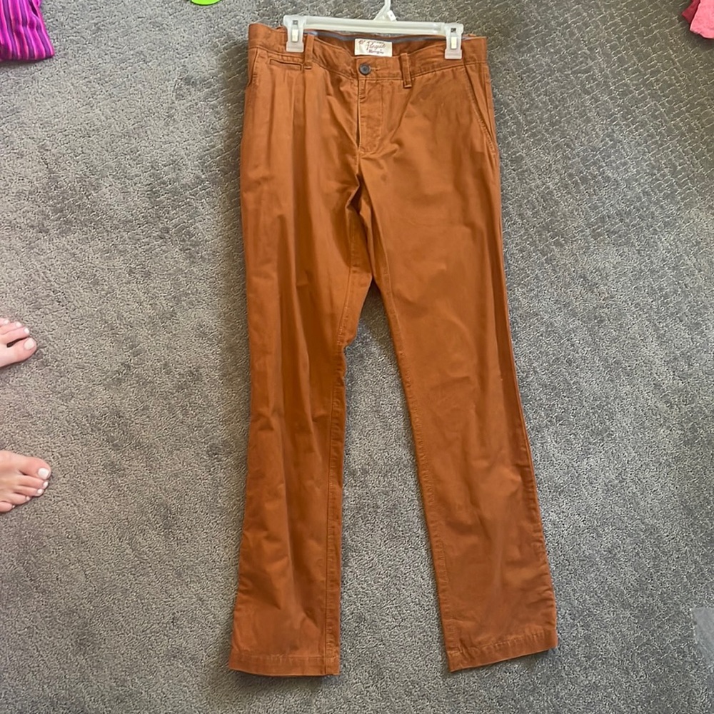 Penguin mens burnt orange rust pants 32x32